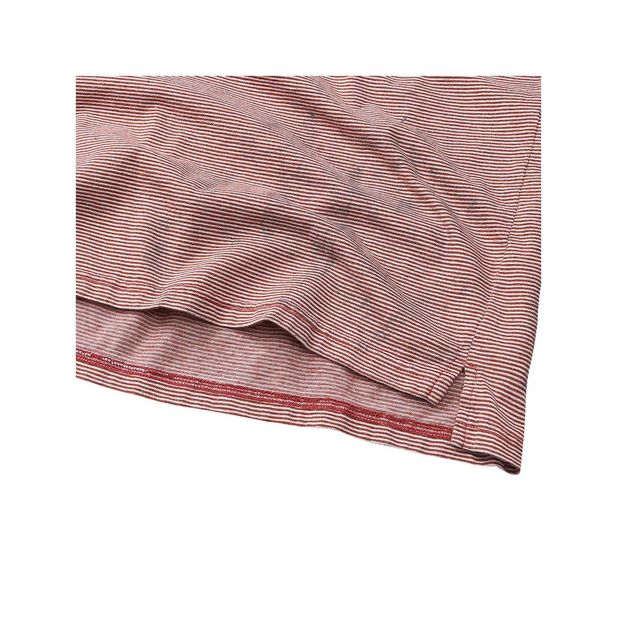아웃도어서비스 더티 스트라이프 포켓 티 w/ 3핀 - 브릭(OS Dirty Stripe Pocket Tee w/ 3 Pins - Brick) - 5