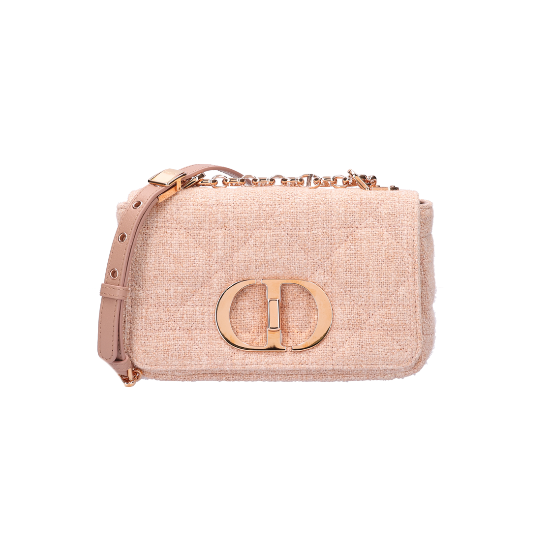 ITCL5NMUHEGC Dior M9241JWEX Cannage Linen Caro Bag Rose