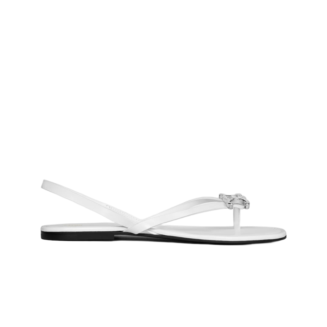 (W) 셀린느 비키 샌들 카프스킨 울트라 화이트((W) Celine Biki Sandal in Calfskin Ultra White)