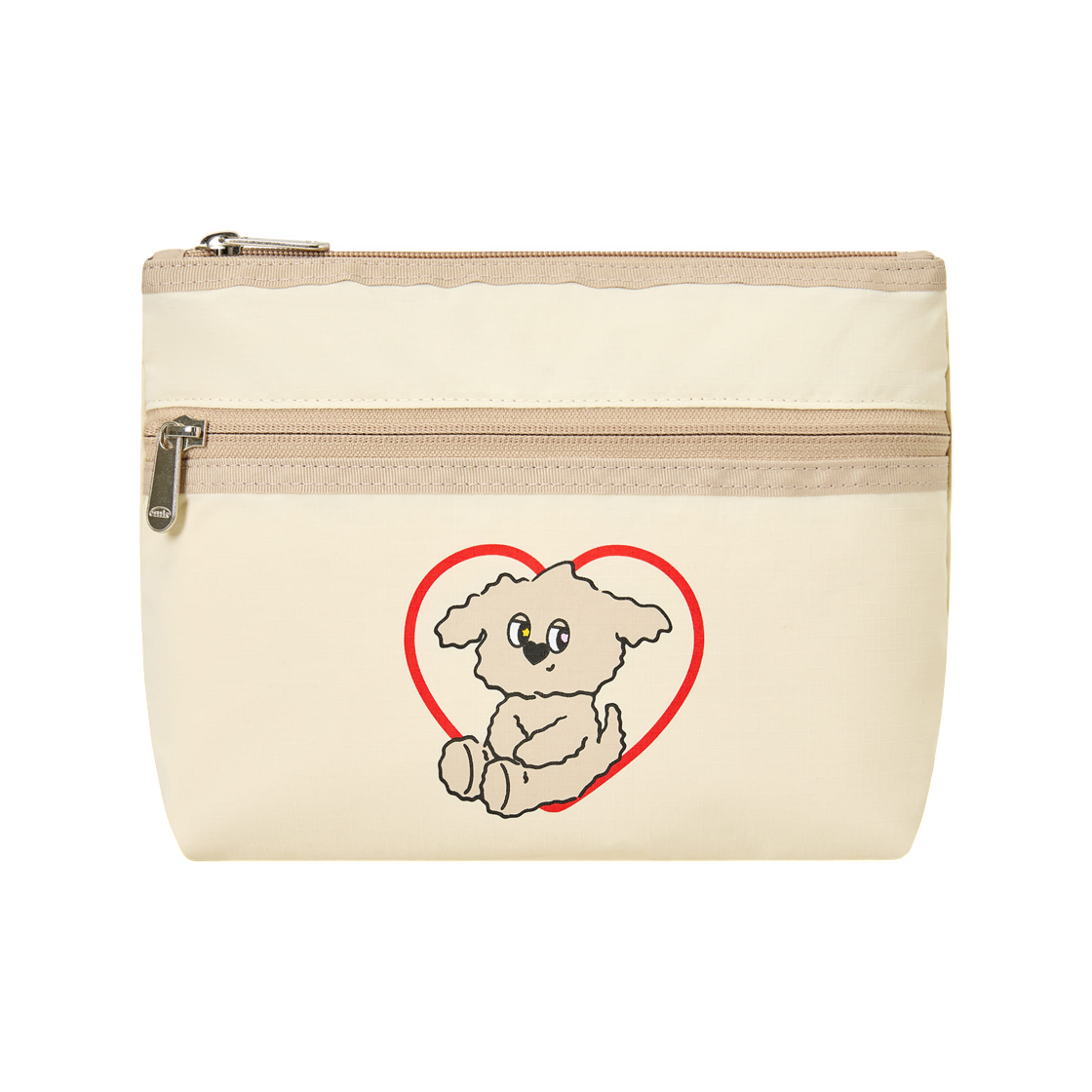 - Emis Misugi Cloud Heart Pouch Beige