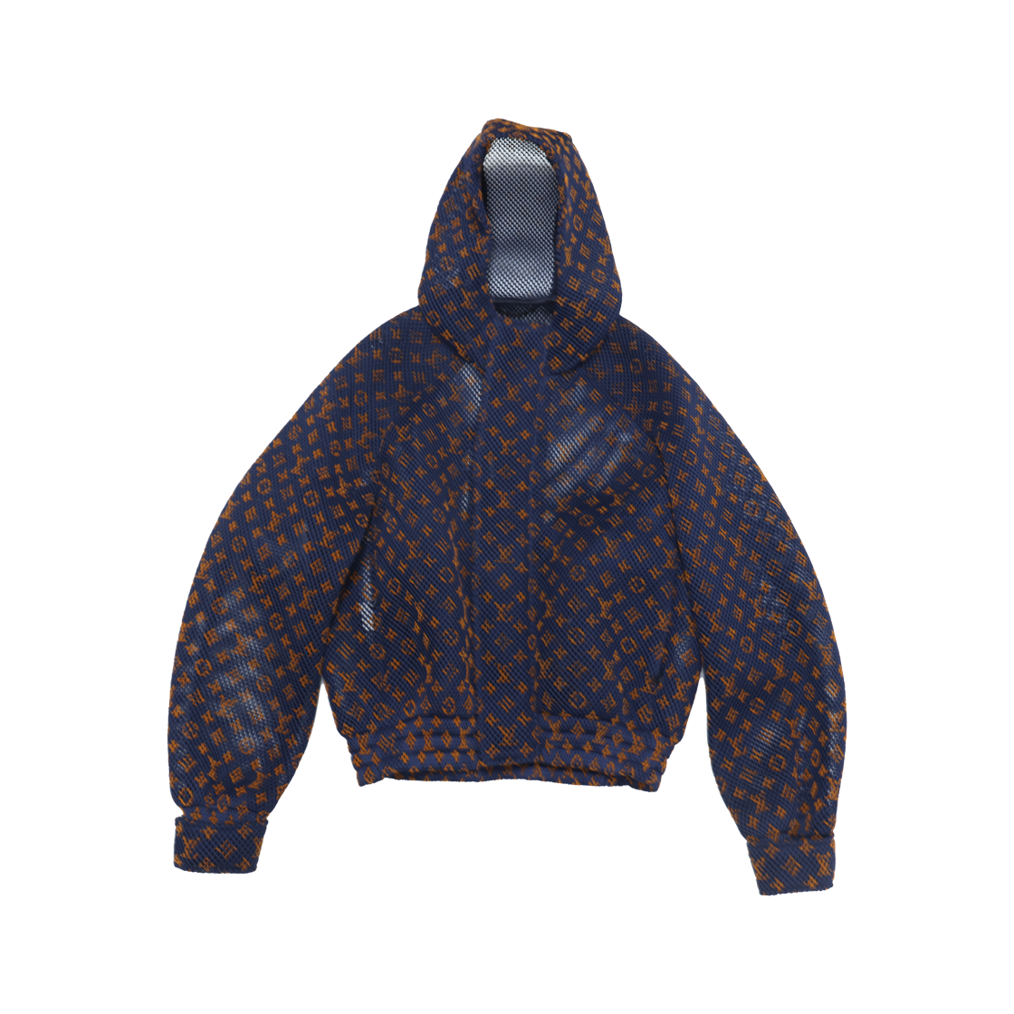IT6BCQGB8U8J Louis Vuitton Gradient Monogram Mesh Hooded Jacket
