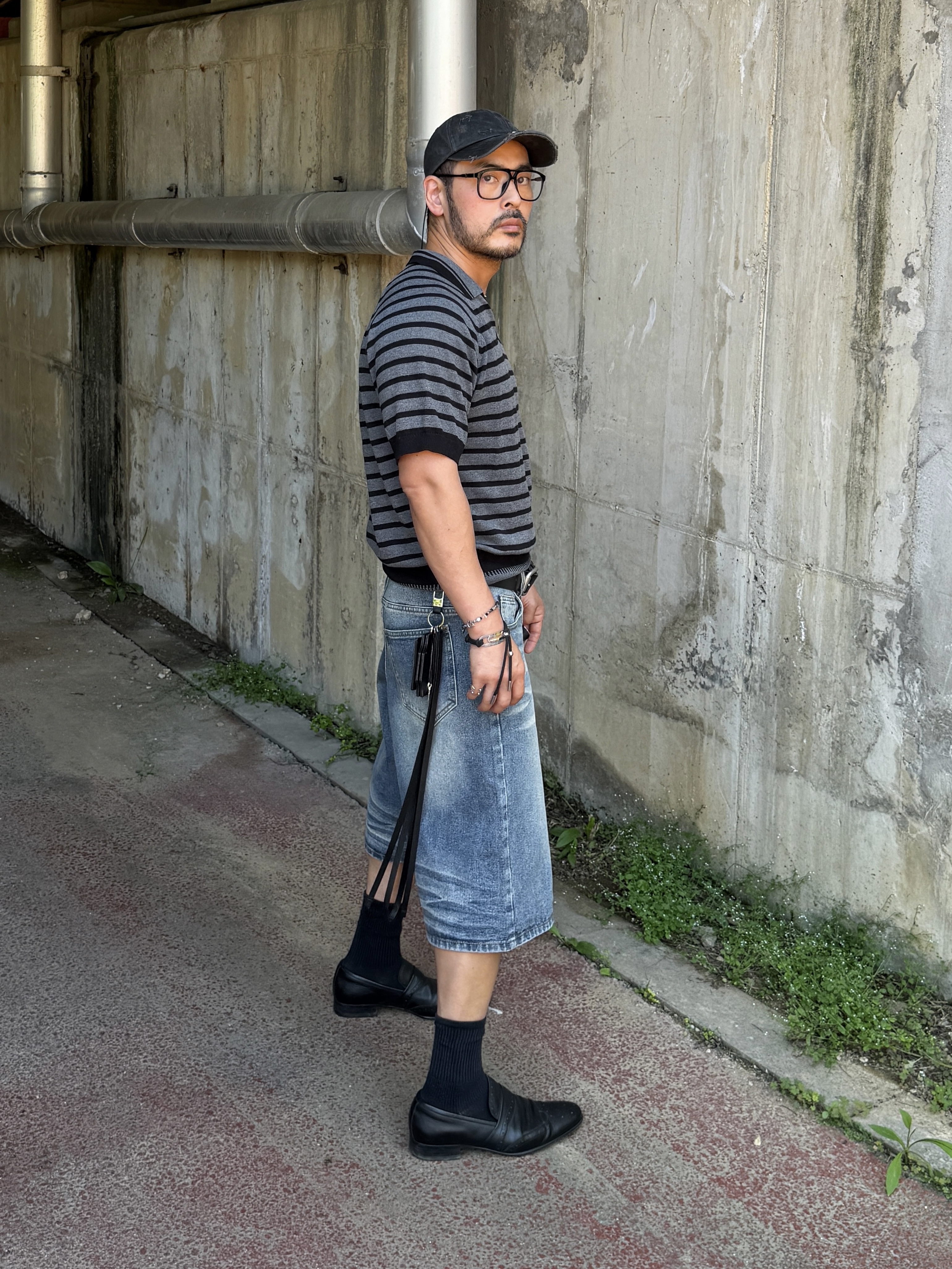 Aeae X Treemingbird Web Logo Mesh Cap Leather Black, Vacant Archive Ruta Steel Standard Belt Black 착용 스타일 - 7