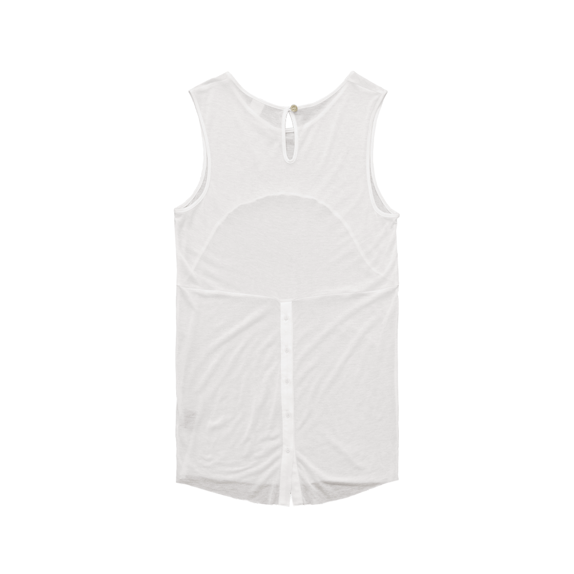 폴리테루 우먼 시어 슬리브리스 화이트(Polyteru Women Sheer Sleeveless White) - 2