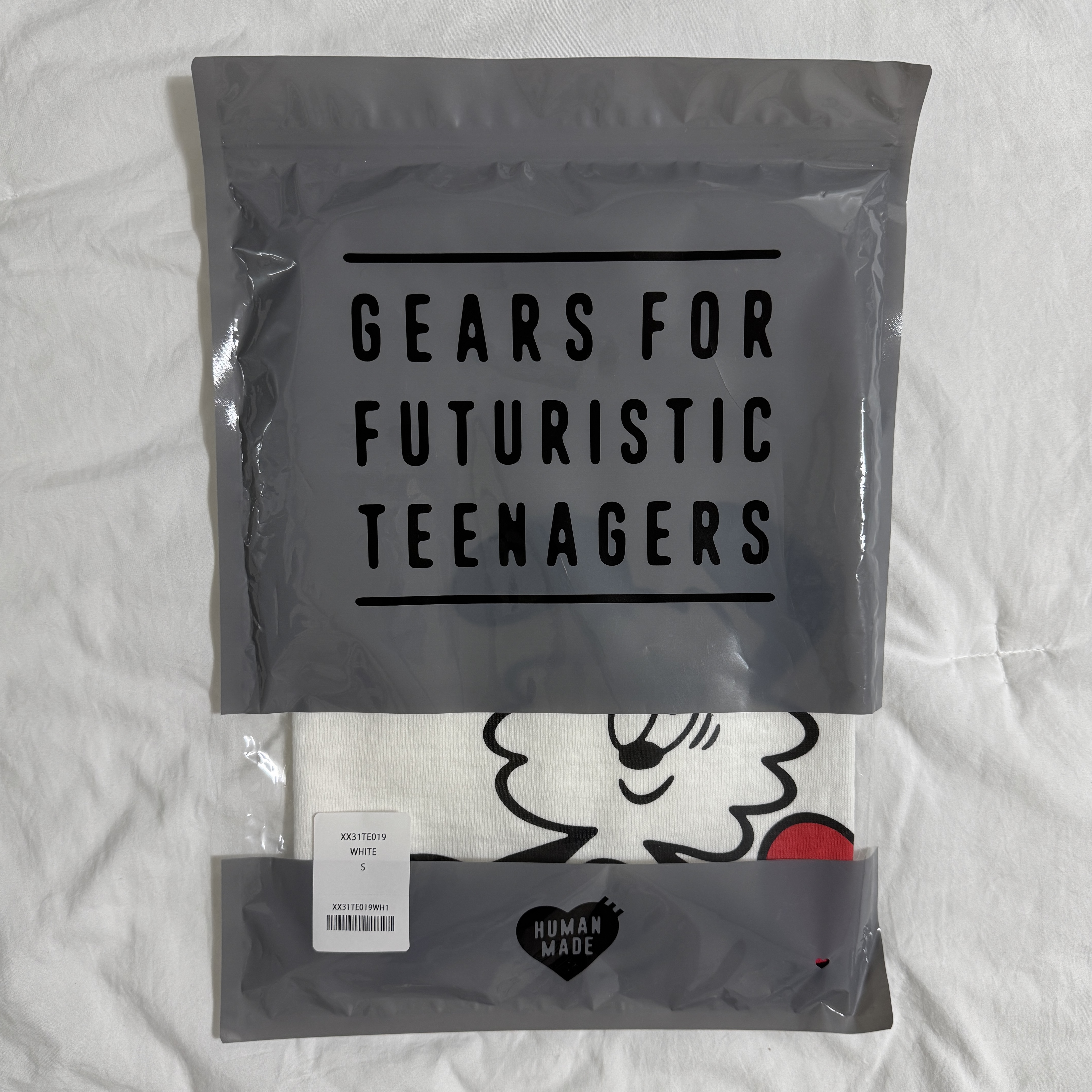 Human Made x Verdy Graphic T-Shirt White - Jamsil Store Exclusvie 착용 스타일 - 2