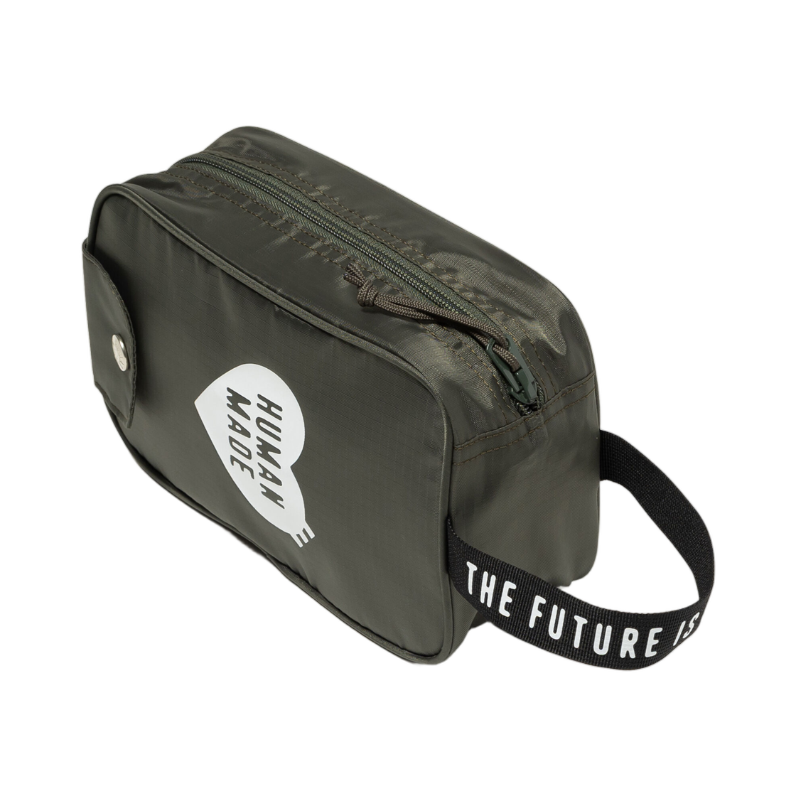 휴먼 메이드 핸들 파우치 올리브 드랩(Human Made Handle Pouch Olive Drab) - 2