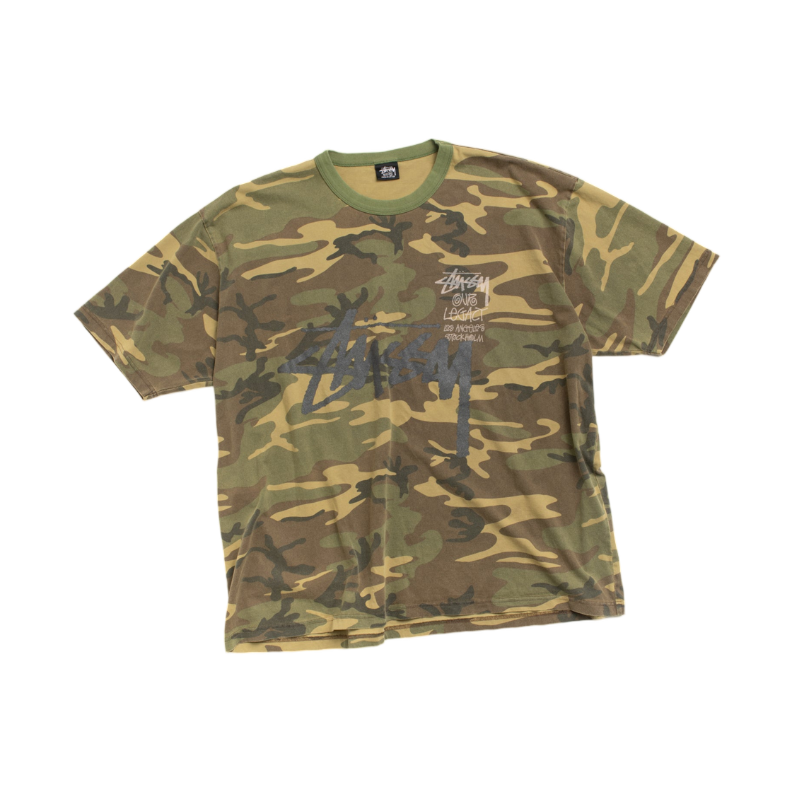 스투시 x 아워레가시 서프맨 티셔츠 오버다이드 카모(Stussy x Our Legacy Surfman T-Shirt Overdyed Camo) - 1