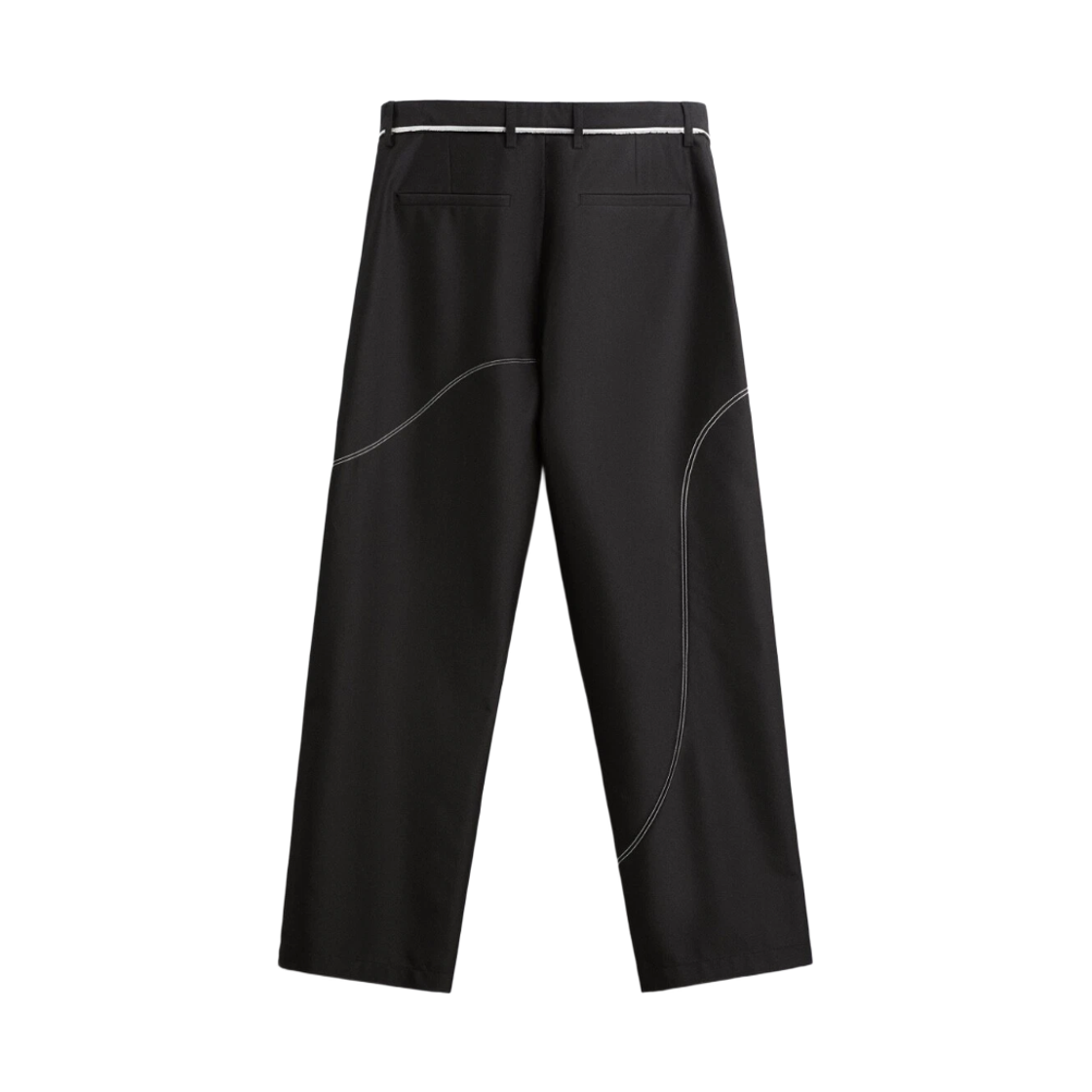 자라 콘트라스트 스티치 팬츠 블랙(Zara Contrast Stitch Pants Black) - 2