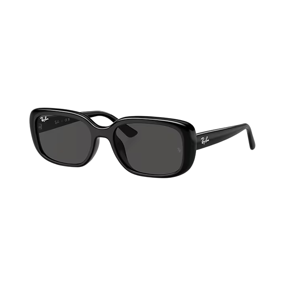 RB4421D-667787 Ray-Ban RB4421D Bio-Based Polished Black Frame Dark Grey Lense Low Bridge Fit