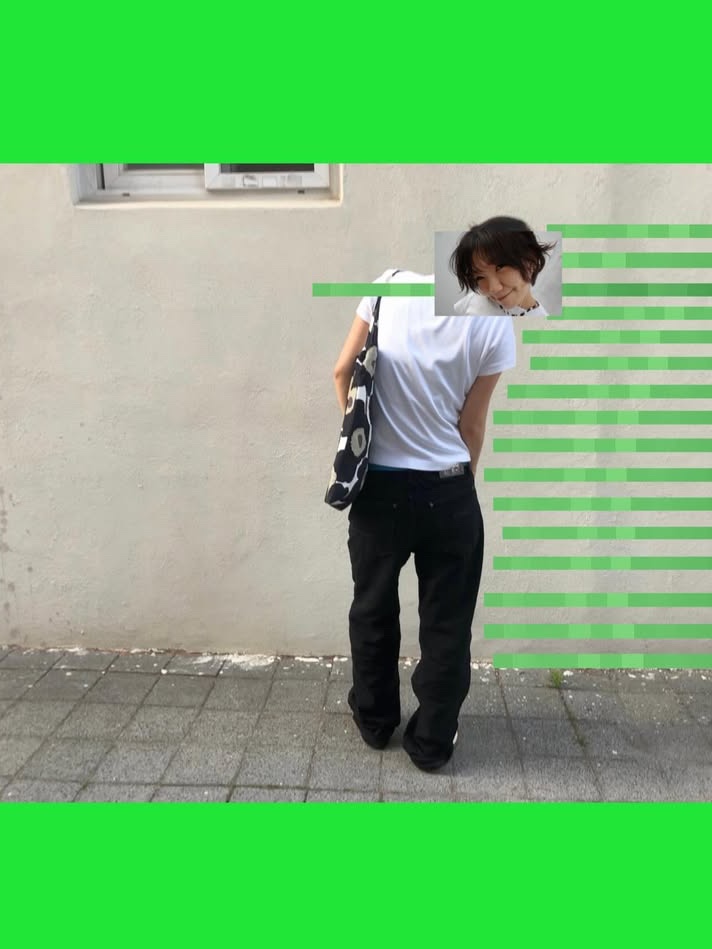 ersco Straight Jeans Black 착용 스타일 - 4