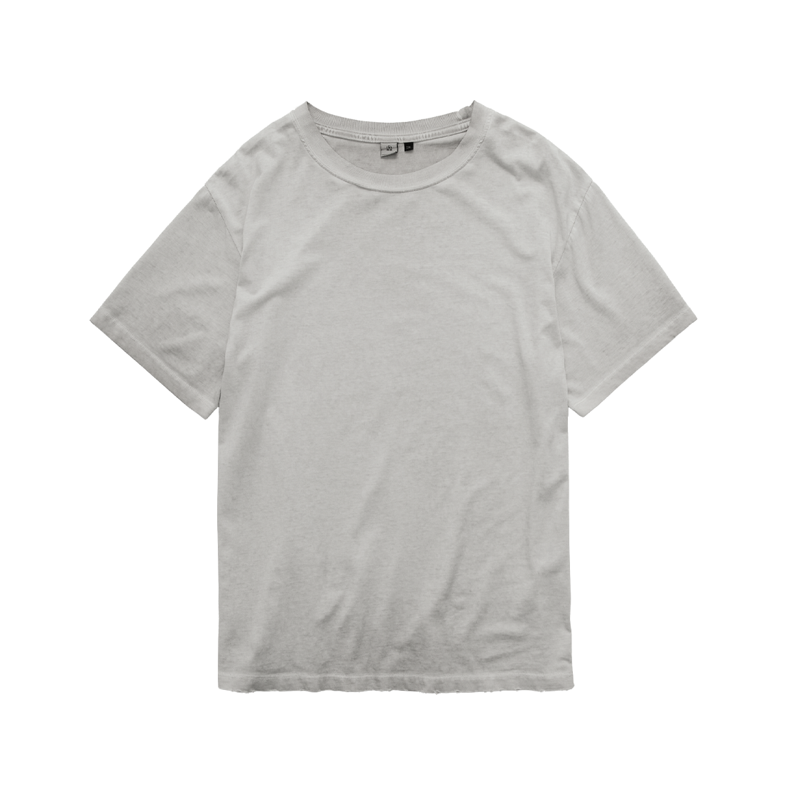 폴리테루 포그 1/2 티 하드 워시드 라이트 그레이(Polyteru Fog 1/2 Tee Hard Washed Light Gray)