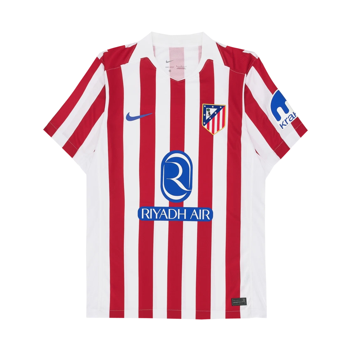 Nike Nike Atletico Madrid 2025/26 Stadium Home Dri-Fit Soccer Replica Jersey Sport Red White (Non Marking Ver.) · XS
