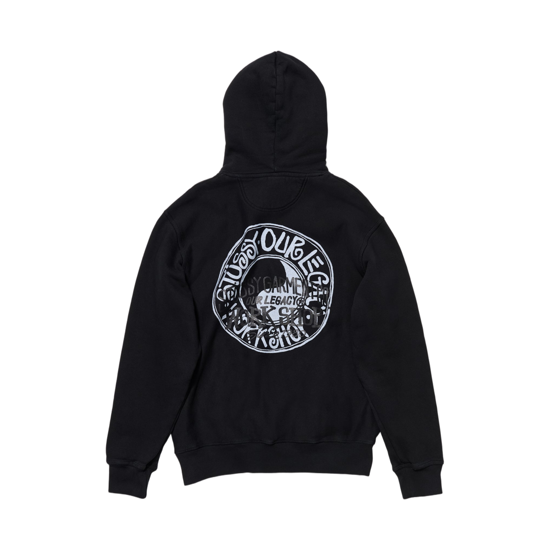 3923960 Stussy x Our Legacy Buana Pig. Dyed Hood Overdyed Black