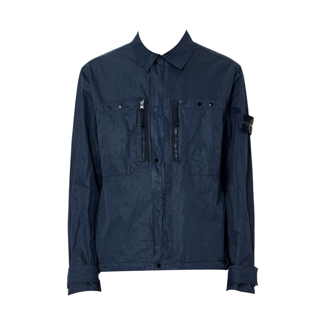 L1S1512000-20S0351-V0020 Stone Island 1200020 Wappen Patch Overshirt Navy Blue - 26SS