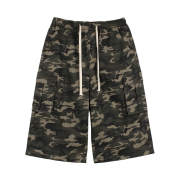 GCLIP String Band Camo Wide-Length Bermuda Cargo Shorts