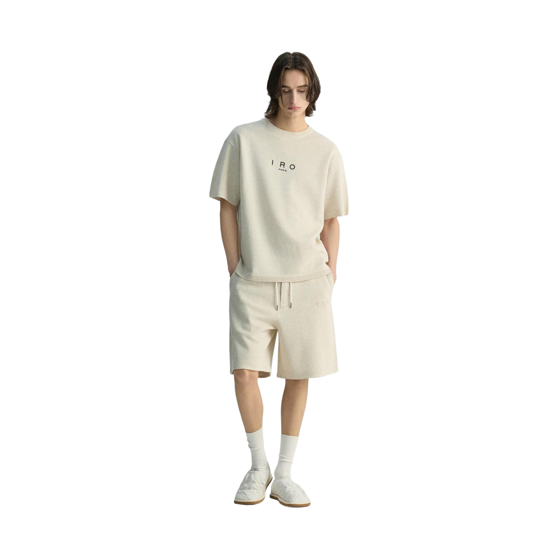 이로 네뷸라스 강연 니트 셋업 쇼츠 아이보리(Iro Nebulas Lightweight Knit Set-Up Shorts Ivory) - 3