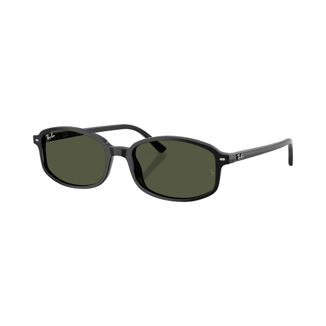 RB2232F-901/31 Ray-Ban Sam Polished Black Frame Green Lense Low Bridge Fit
