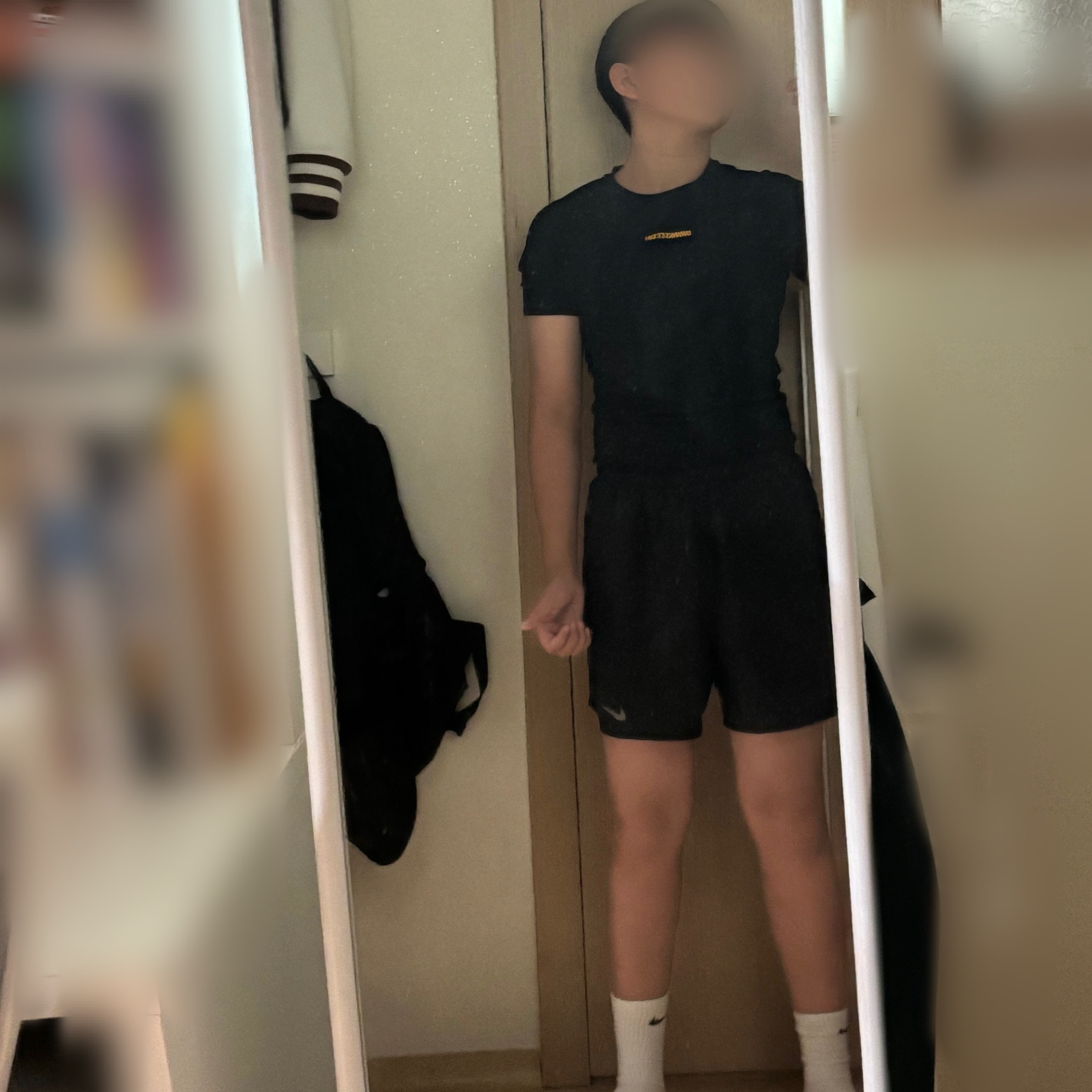 Nike Everyday Lightweight Training Crew Socks White (3 Pack/Korean Ver.), Nike Dri-Fit Challenger 5 Inch Brief Lined Versatile Shorts Black - Asia 착용 스타일