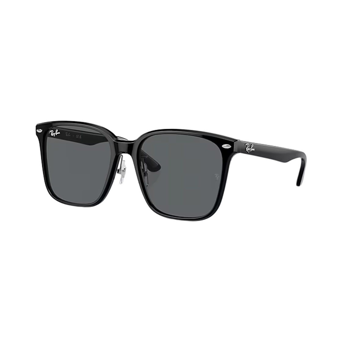 RB2206D-901/87 Ray-Ban RB2206D Polished Black Frame Dark Grey Lense Low Bridge Fit