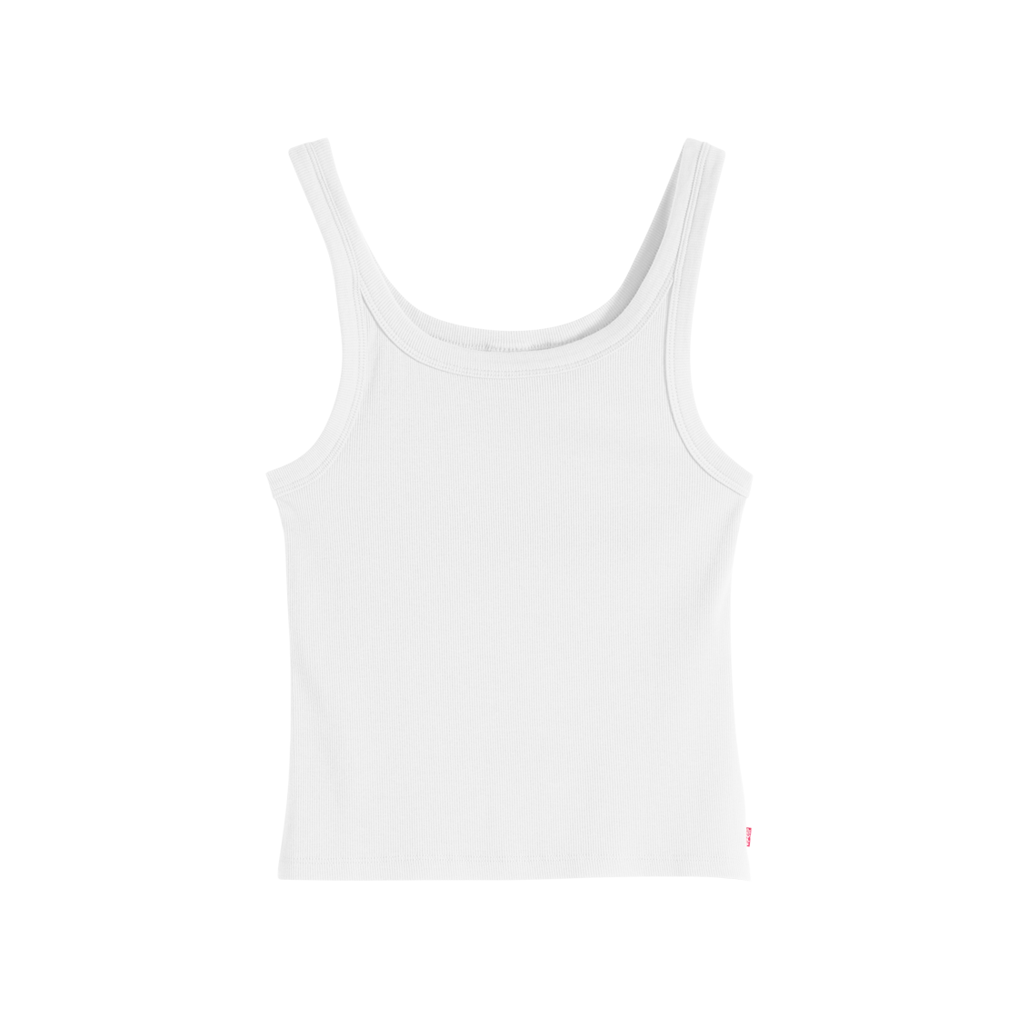 리바이스 에센셜 립 탱크 화이트(Levi's Essential Ribbed Tank White)