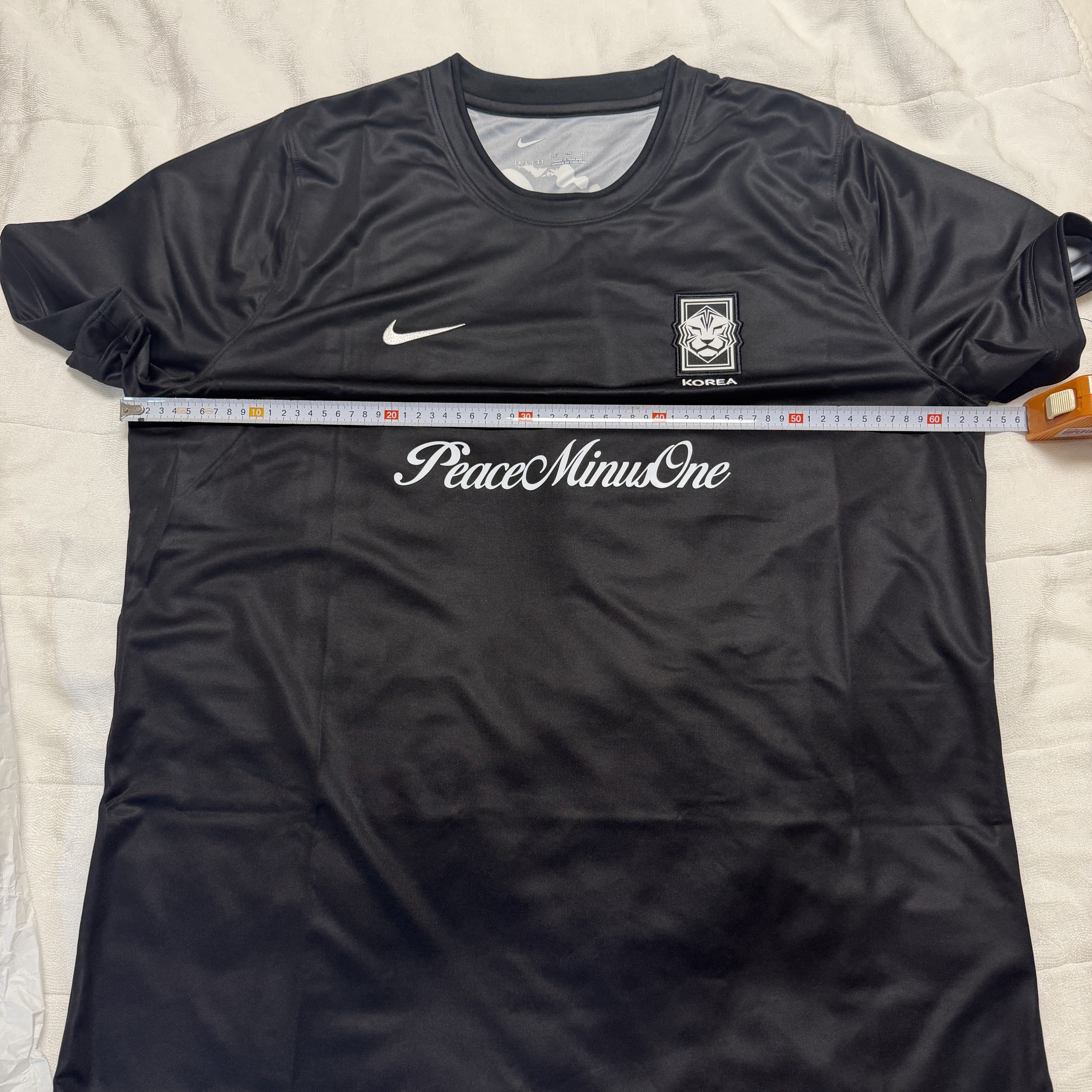 Nike x Peaceminusone Korea Academy Pro Short-Sleeve Football Top Black White 착용 스타일 - 3