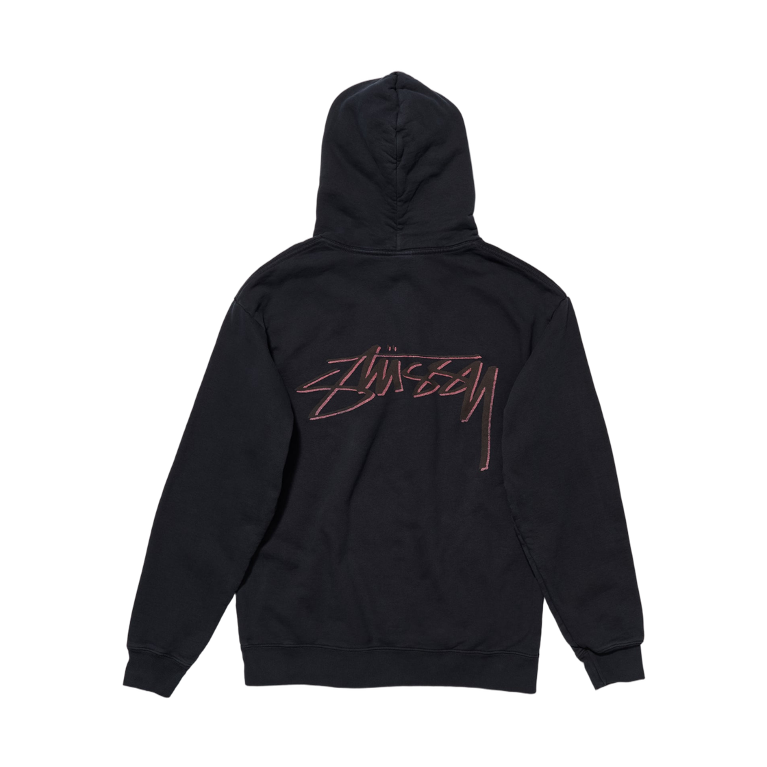 3923764 Stussy x Our Legacy Drop Shadow Pig. Dyed Hood Red Overdyed Black