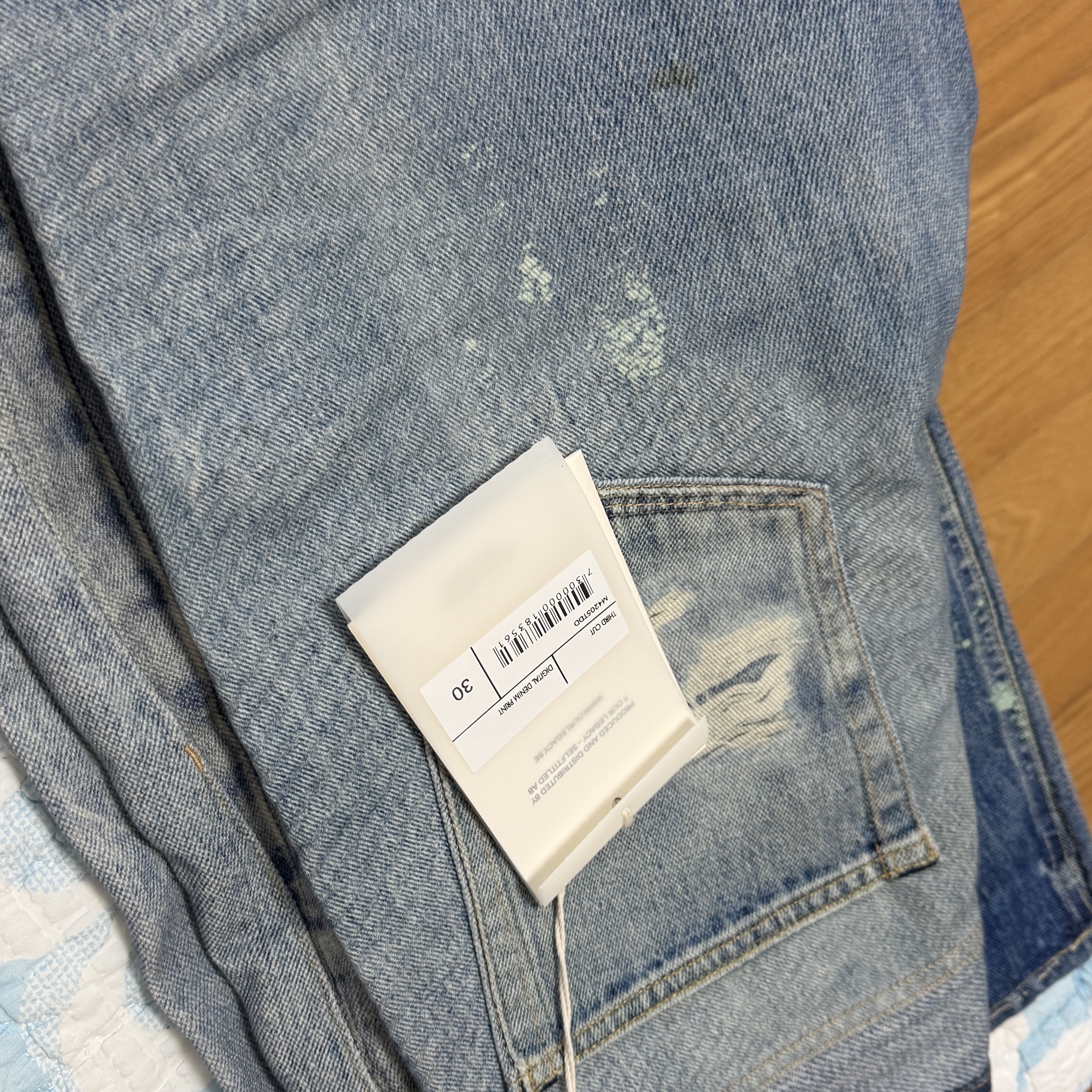 Our Legacy Third Cut Digital Denim Print 착용 스타일