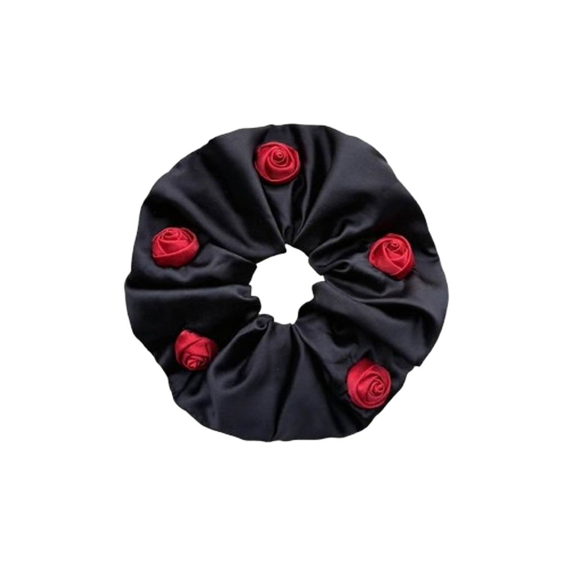 드니니 헤어 스크런치 레드(DNINI Rosy hair scrunchie Red)
