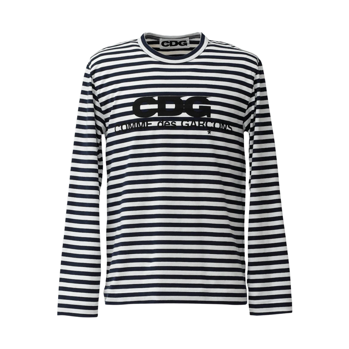 CDG 클래식 보더 티셔츠2 네이비(CDG Classic Border T-Shirt2 Navy) - 1