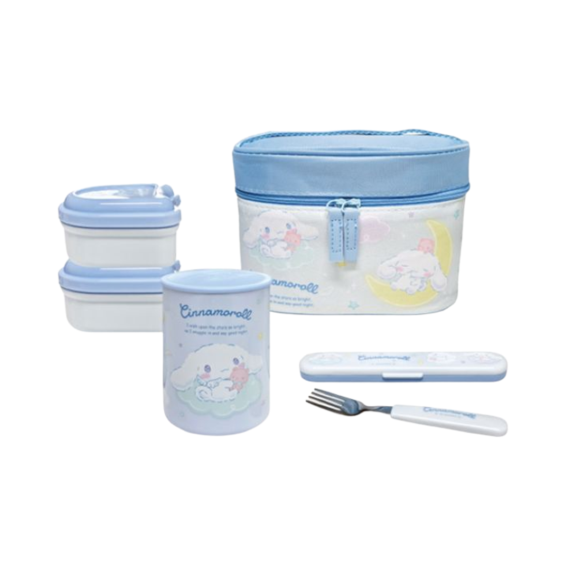 스케이터 시나모롤 드리밍 스테인레스 보온 도시락 560ml 포크포함(Skater Cinnamoroll Dreaming Stainless Thermal Lunch Box 560ml with Fork)