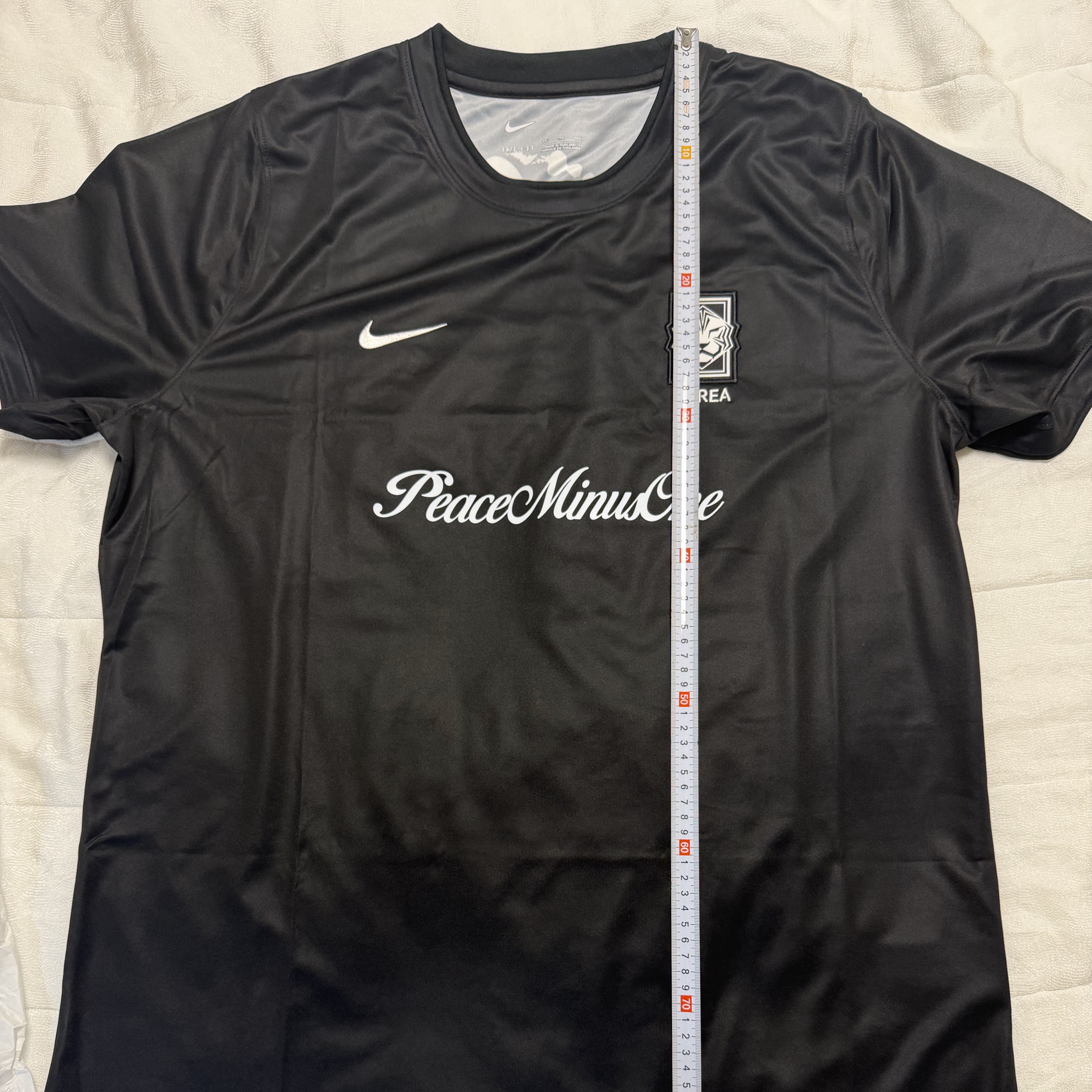 Nike x Peaceminusone Korea Academy Pro Short-Sleeve Football Top Black White 착용 스타일 - 1