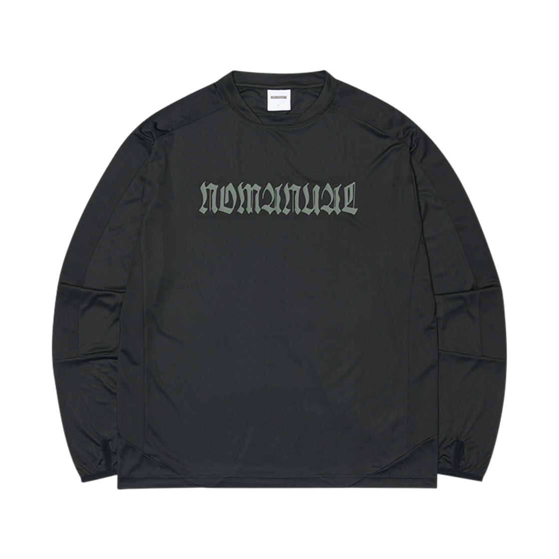 NMSS62LS02BLK NOMANUAL Static Mesh Long Sleeve Black