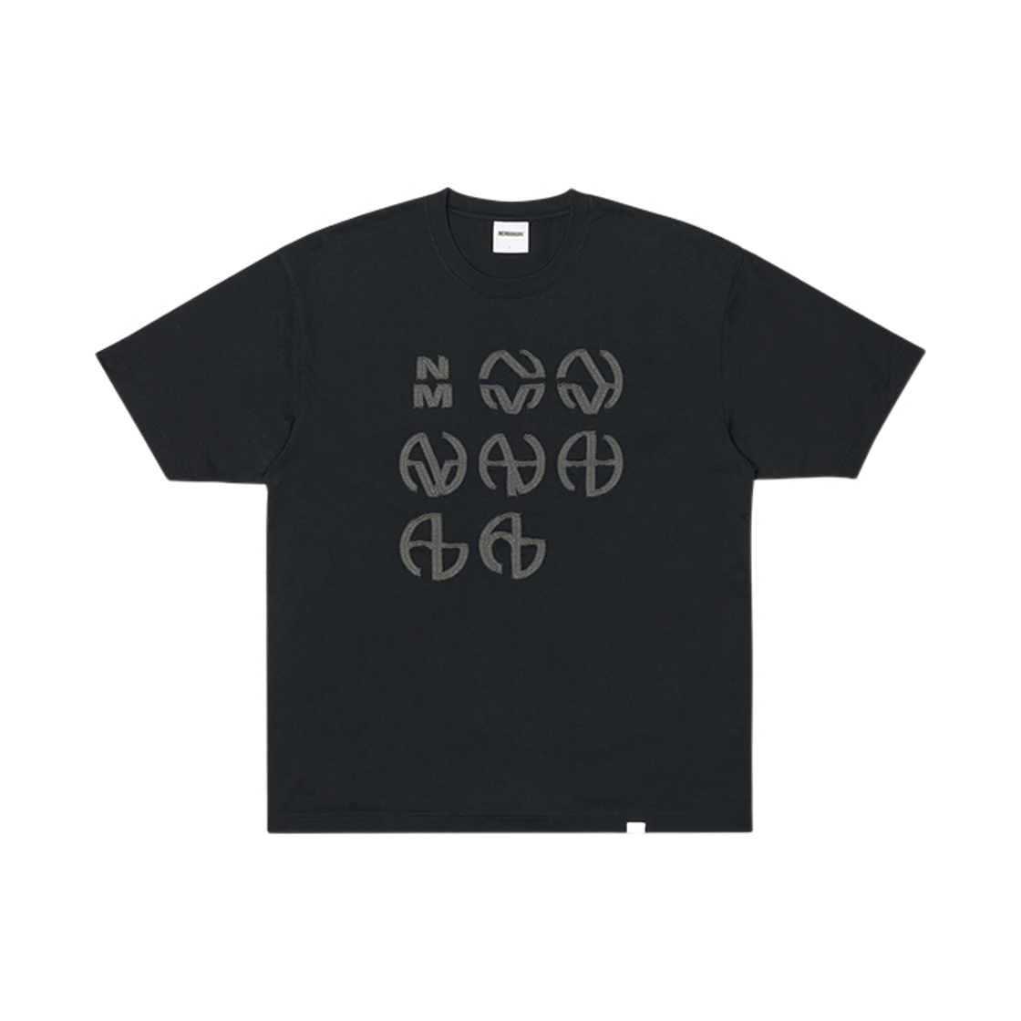 노매뉴얼 NM 제네시스 티셔츠 블랙(NOMANUAL NM Genesis T-shirt Black)