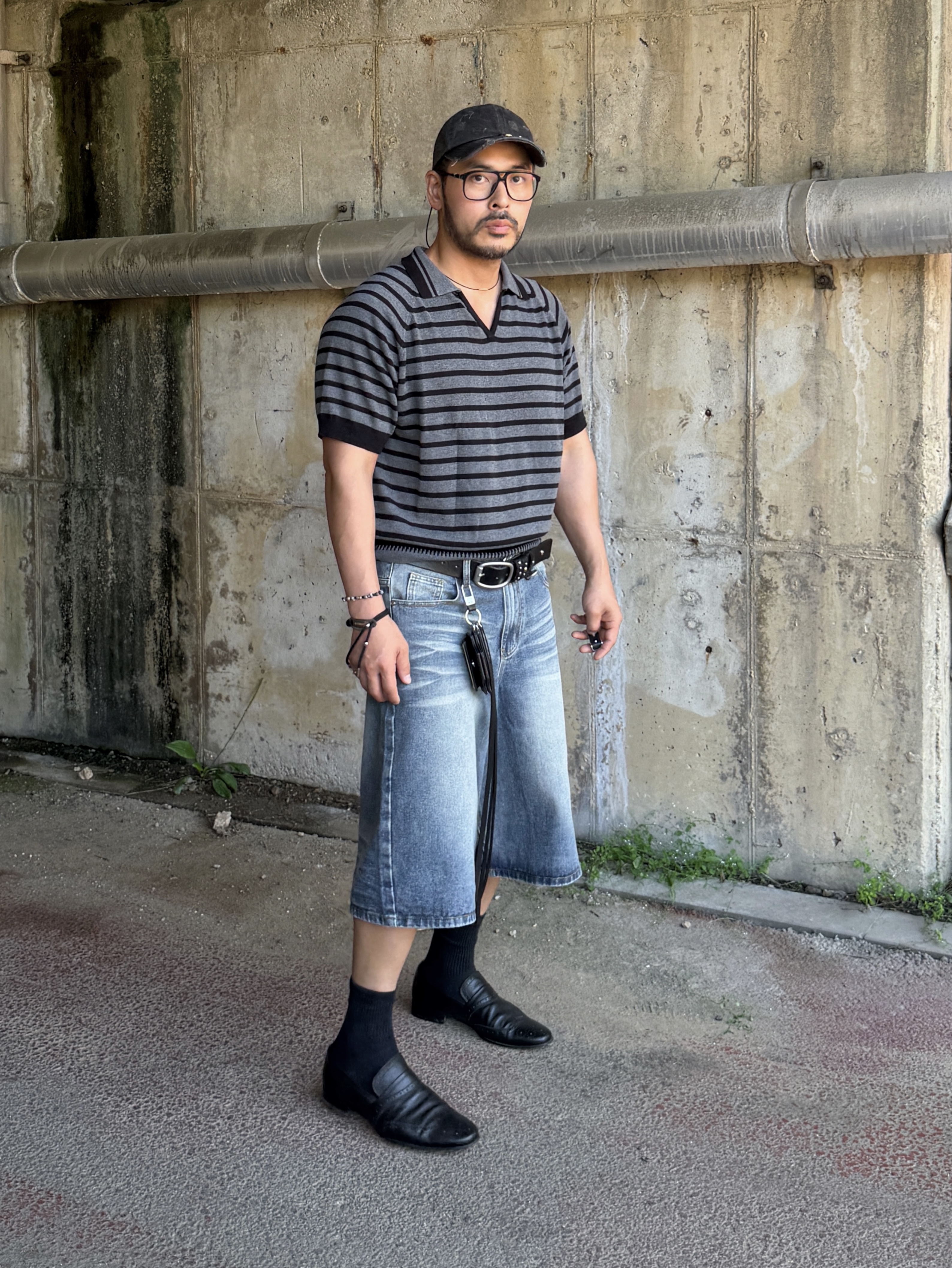 Aeae X Treemingbird Web Logo Mesh Cap Leather Black, Vacant Archive Ruta Steel Standard Belt Black 착용 스타일 - 6