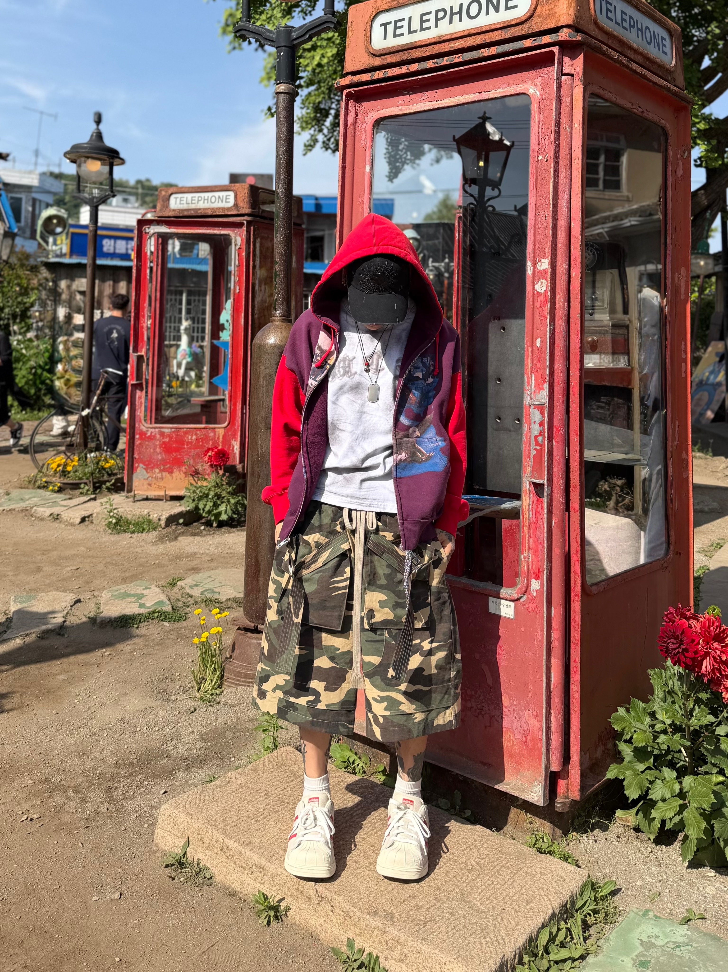 (W) Adidas x Avavav Superstar Crystal White Supplier Colour, Supreme x MM6 Maison Margiela Eagle Zip Up Hooded Sweatshirt Purple - 26SS 착용 스타일 - 2