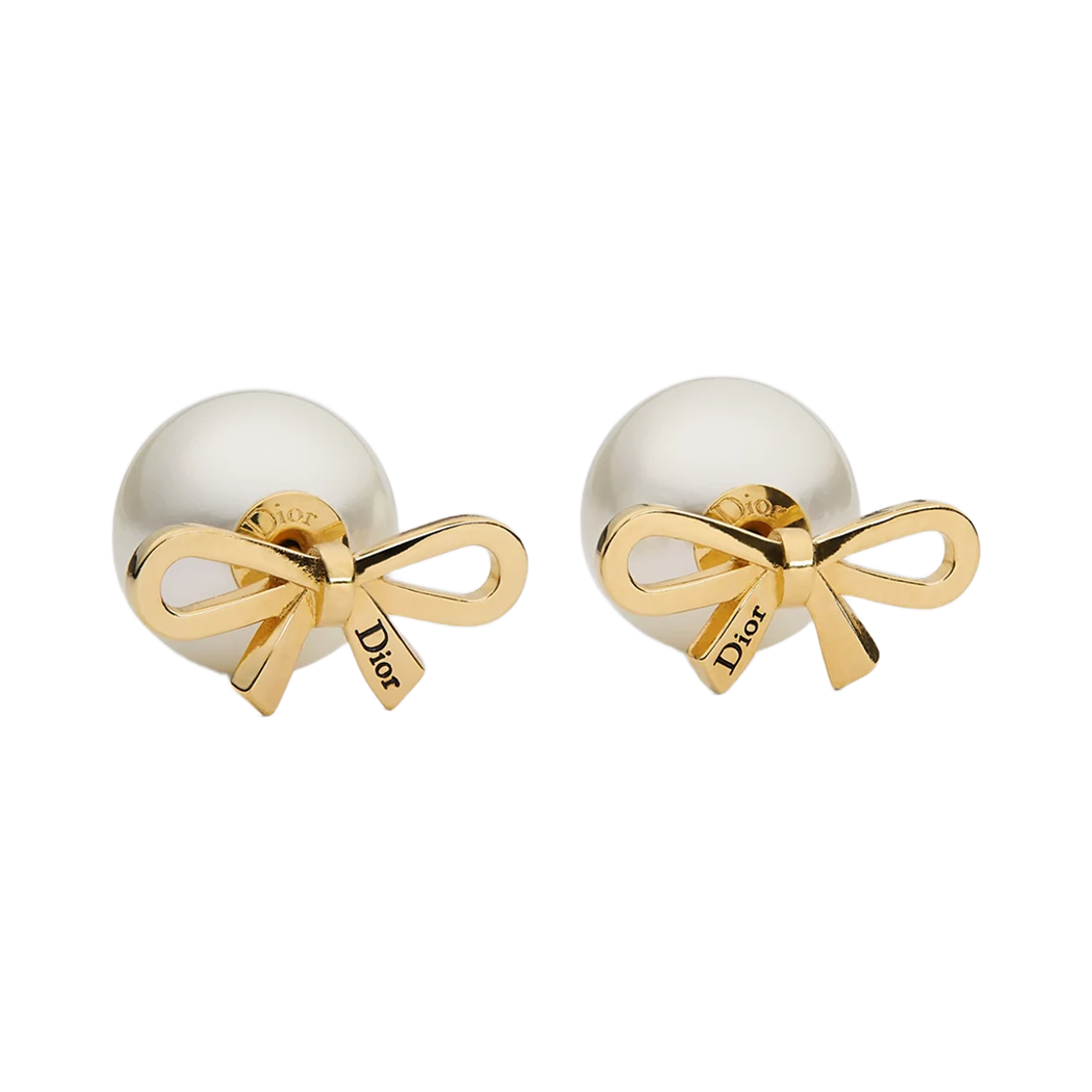 E4875WOMRS-D301 (W) Dior Tribales Earrings Finish Metal & Resin Pearl Gold White