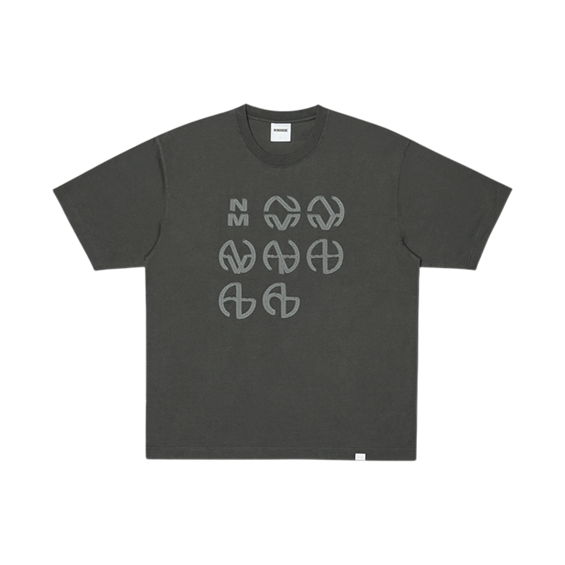 노매뉴얼 NM 제네시스 티셔츠 차콜(NOMANUAL NM Genesis T-shirt Charcoal)