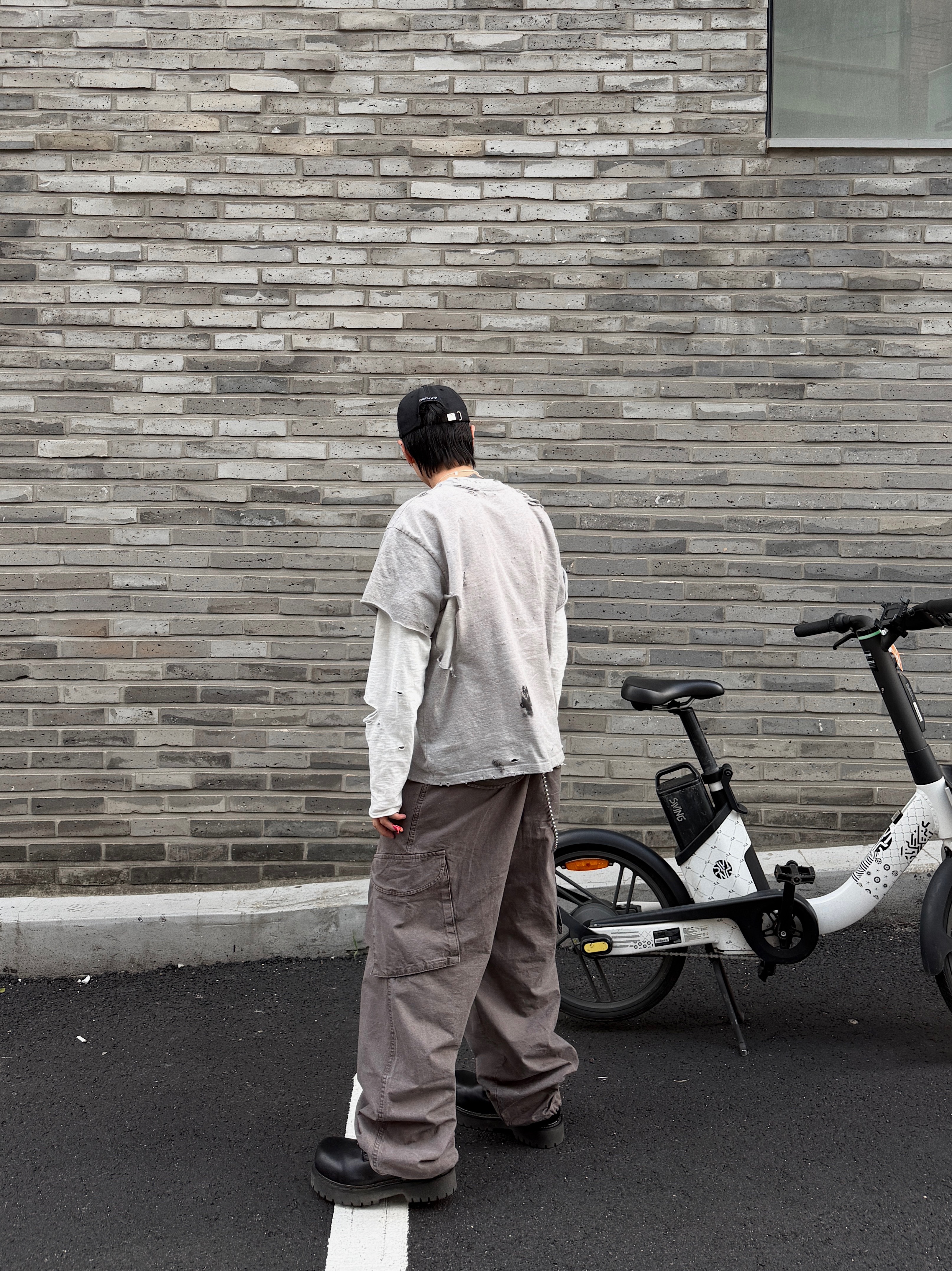 LOSTGARDEN Phantom, MJD Washed Ripstop Cargo Pants Sweet Potato 착용 스타일 - 5