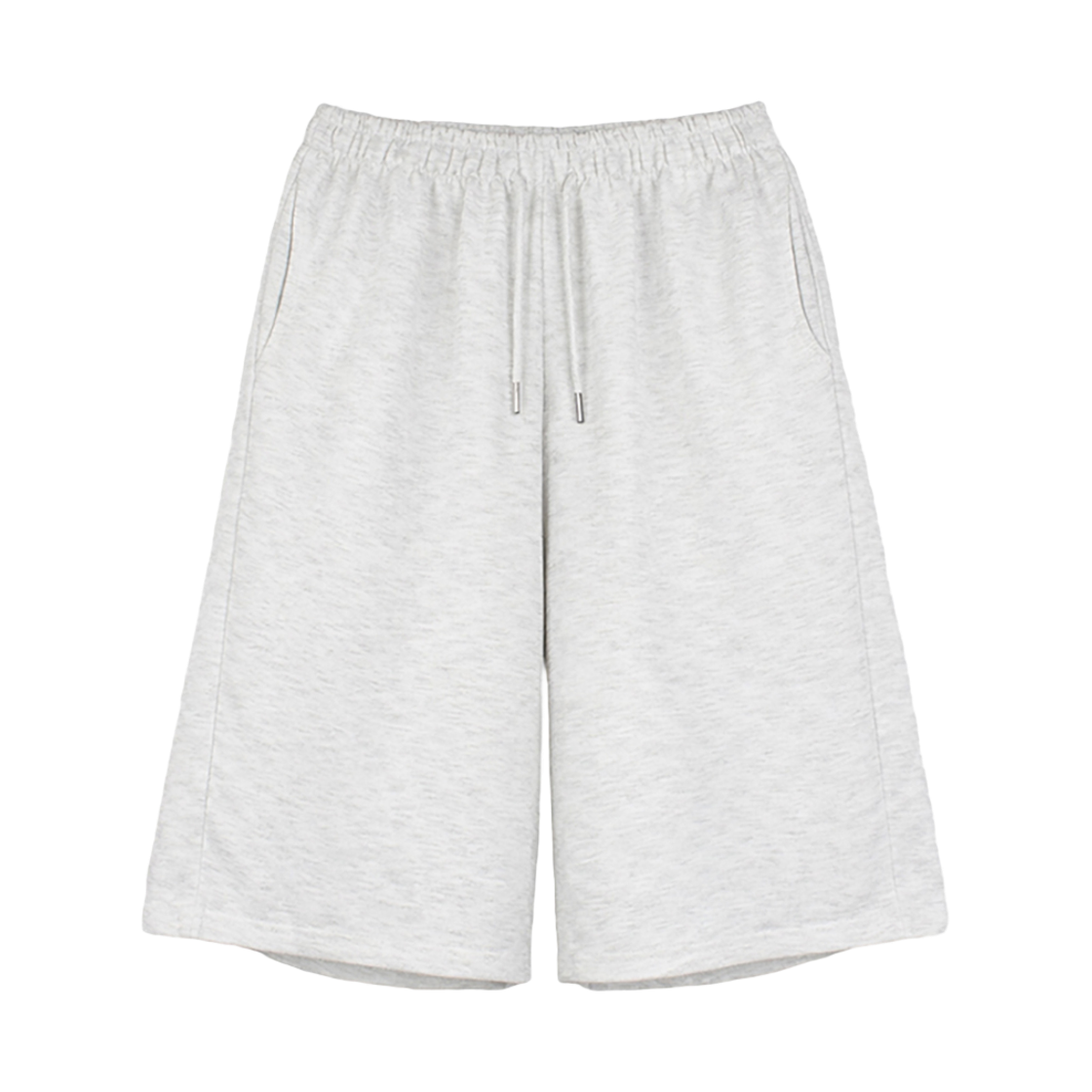 지크립 데일리 스트링 밴딩 버뮤다 스웻 쇼츠 반바지 백메란지(GCLIP Daily String Elastic Bermuda Sweat Shorts Whitemelange)
