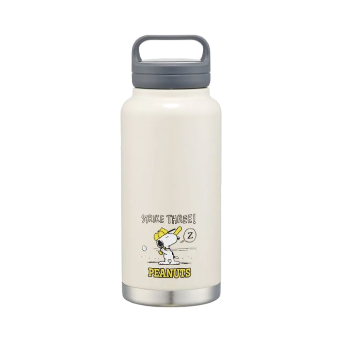 스케이터 스누피 베이스볼 핸들형 스테인레스 머그 보틀 1000ml(Skater Snoopy Baseball Handle Stainless Mug Bottle 1000ml)