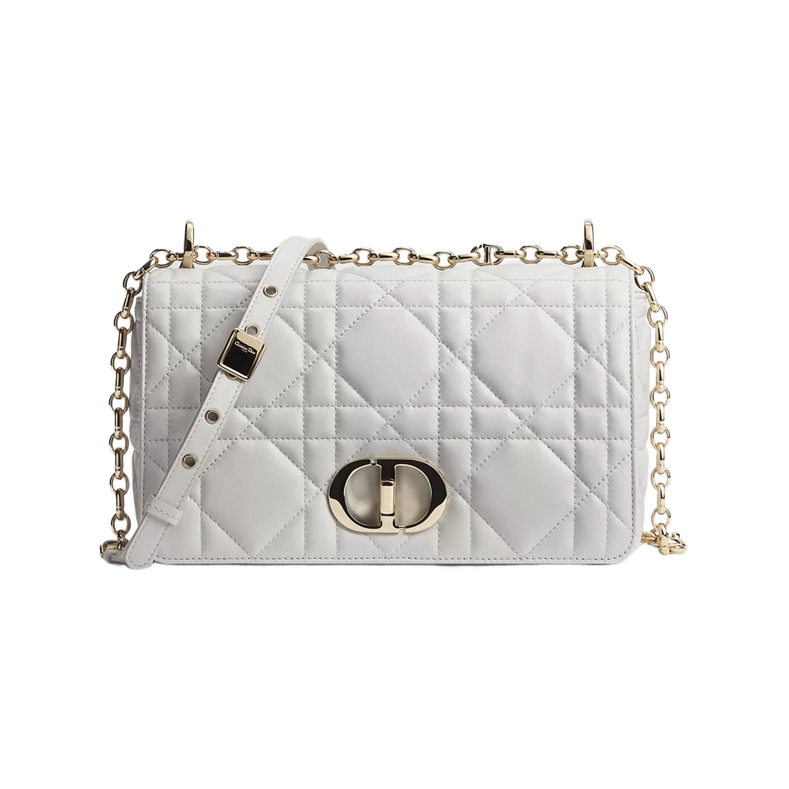 M9253OHPA-M68G Dior Soft Dior Caro Bag Medium Macrocannage Lambskin Gris Pietro
