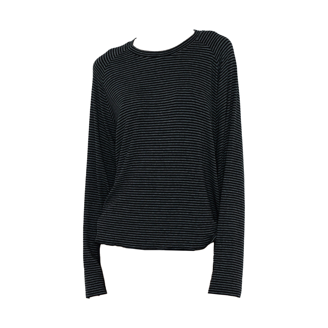 (W) 이니어 262 스트라이프 라이트웨이트 베이스볼 티셔츠 블랙 화이트((W) Innir 262 Striped Lightweight Baseball T-Shirt Black White)
