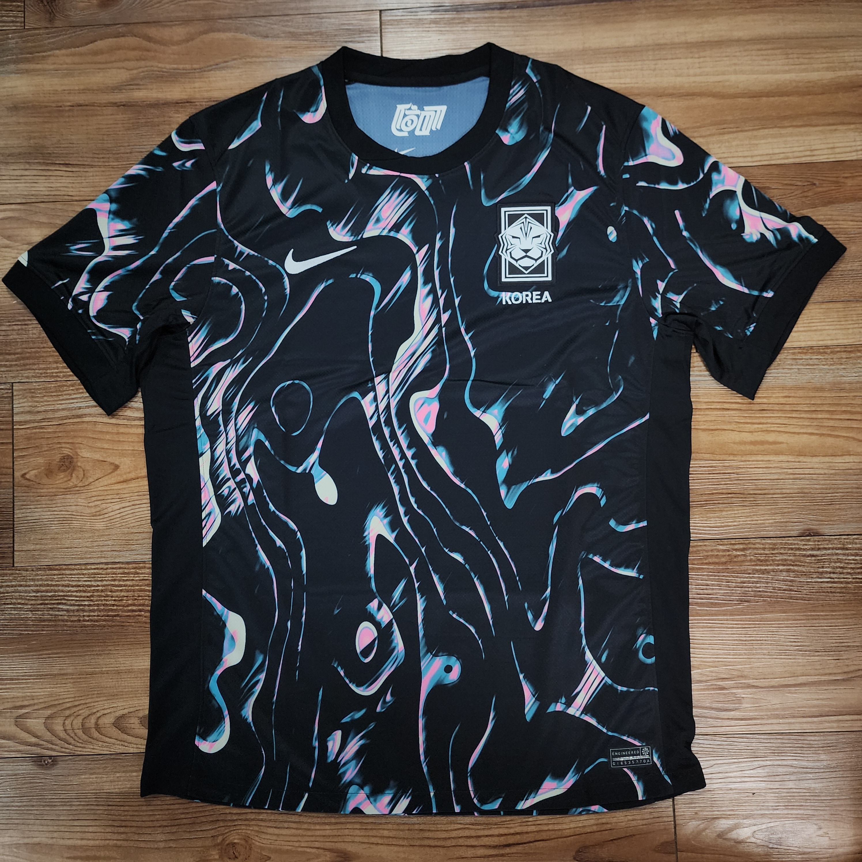 Nike Korea 2023/24 Dri-Fit Stadium Away Replica Jersey Black Pink Glow - Asia (Non Marking Ver.) 착용 스타일 - 1