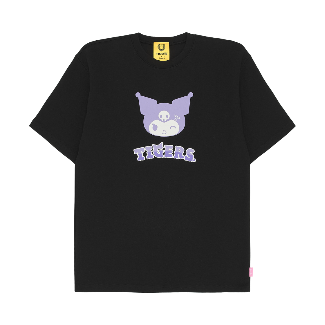 기아 타이거즈 x 아이앱 스튜디오 x 쿠로미 티셔츠 블랙(Kia Tigers x IAB Studio x Kuromi T-Shirt Black) - 1