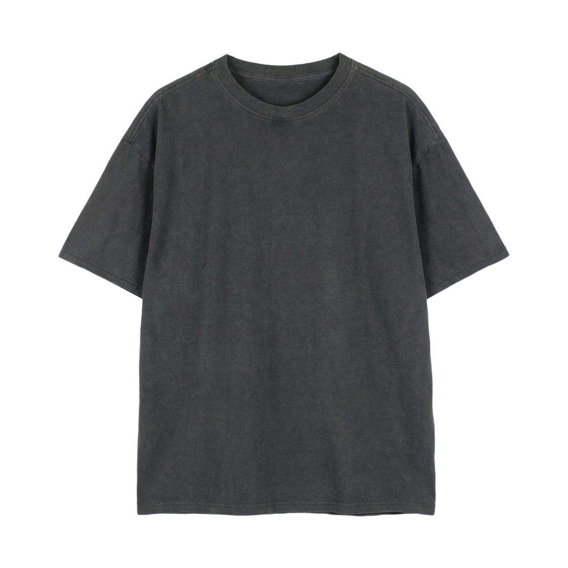 지크립 라운드넥 베이직 피그먼트 워싱 루즈핏 반팔 티셔츠 차콜(GCLIP Round Neck Basic Pigment Washed Loose Fit Short Sleeve T-shirt Charcoal) - 2