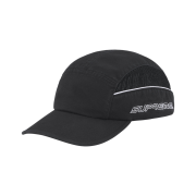 Supreme Side Mesh Piping Camp Cap Black - 26SS