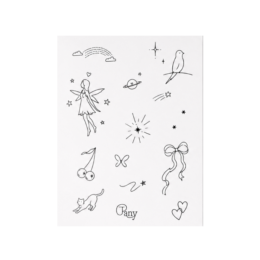 비비블 하우스 작은조각모음 2 타투 스티커(BIBIBL HOUSE Little Pieces2 Tattoo Sticker)