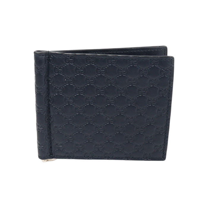 IT8L9P79QVCL Gucci 544478 Navy GG Microshima Money Clip