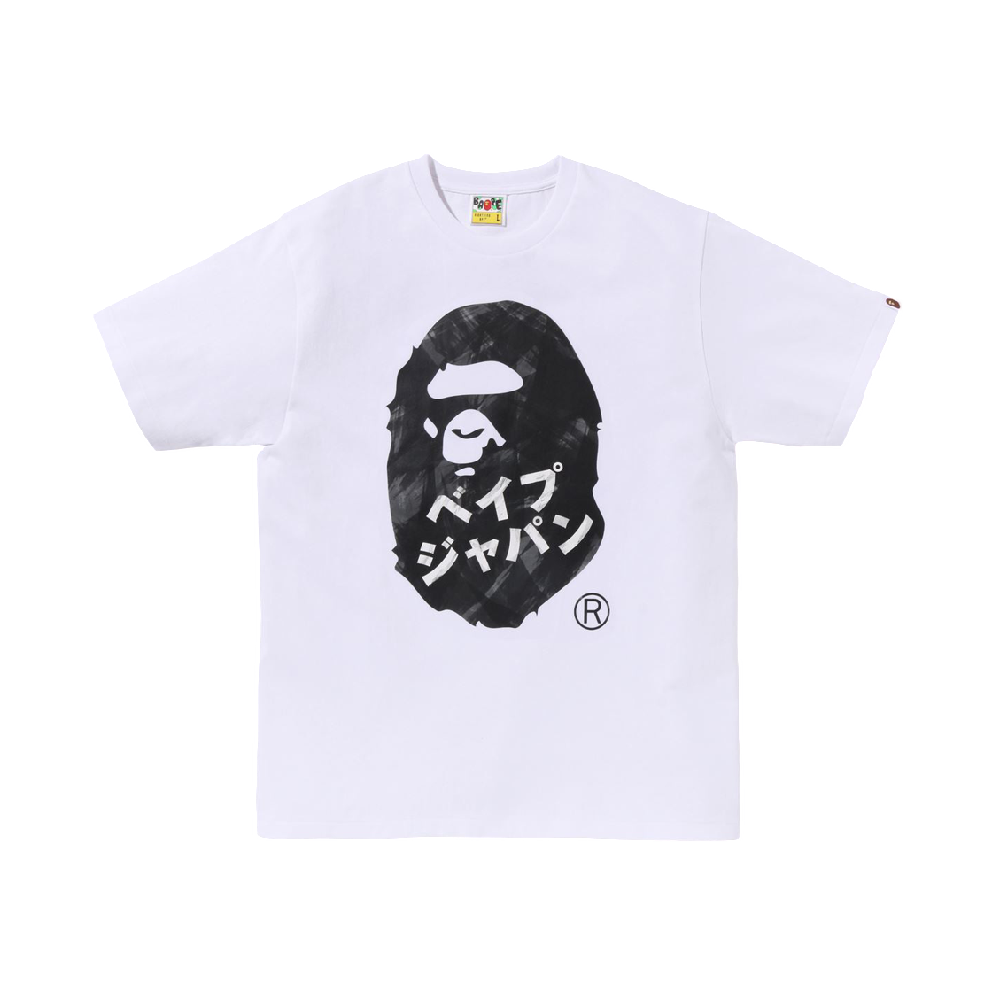 - BAPE Ape Head Ink Painting T-Shirt White