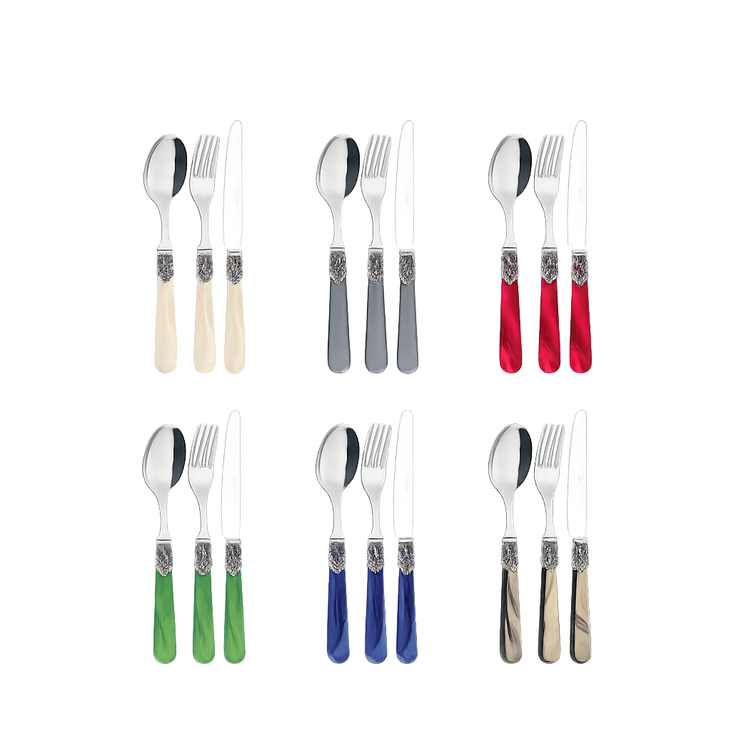이엠이 제네바 테이블 커트러리 3종 세트(나이프,스푼,포크)(EME Geneva Table Cutlery Set, 3 Pieces (Knife, Spoon & Fork))