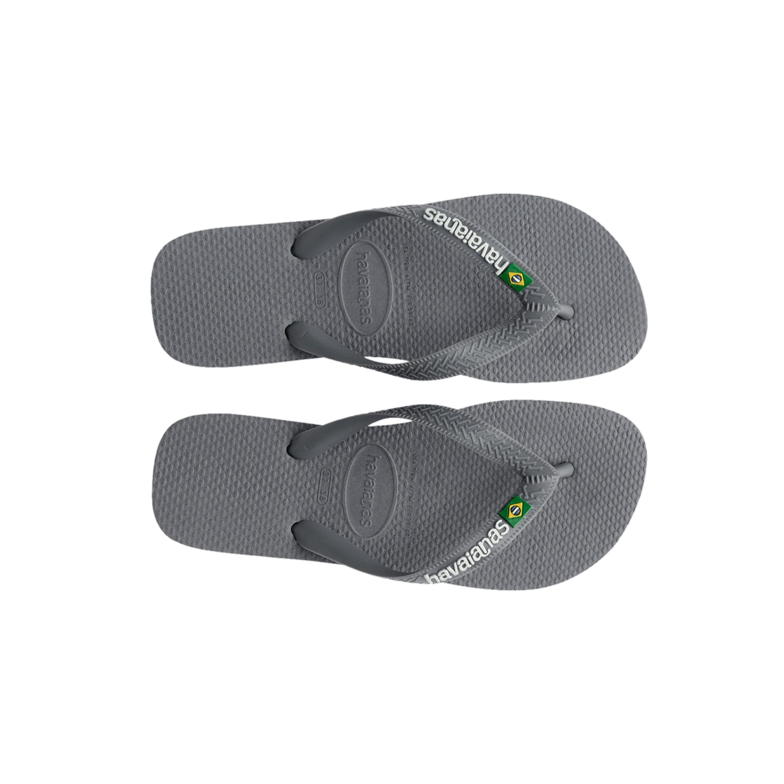 하바이아나스 브라질 로고 플립 플랍 스틸 그레이(Havaianas Slim Flip Flop Steel Grey) - 2